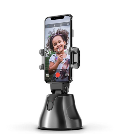 Soporte giratorio 360° para celular con seguimiento facial