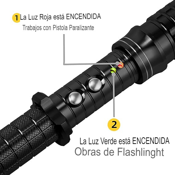 Linterna recargable de autodefensa