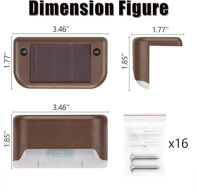 Luces solares de borde packx8 unidades